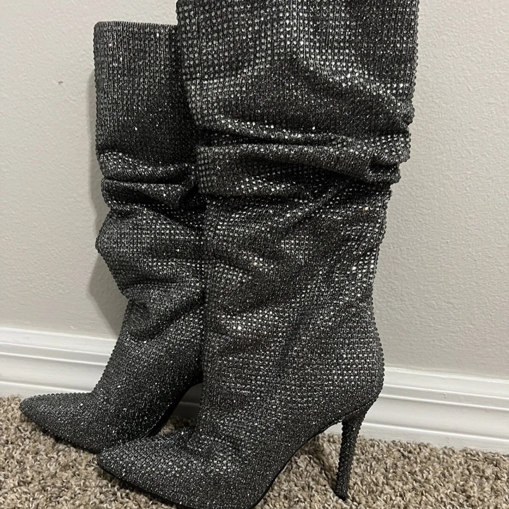 Jessica Simpson Womens Layzer Pointed Toe Mid-Calf Fashion Boots